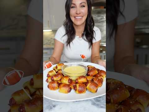 Pretzel Pigs in a Blanket with Beer Cheese inspired by Gridiron Glory on @cafecasinolv #gameday AD