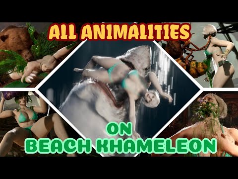 All Animalities Performed on Beach Khameleon - Mortal Kombat 1