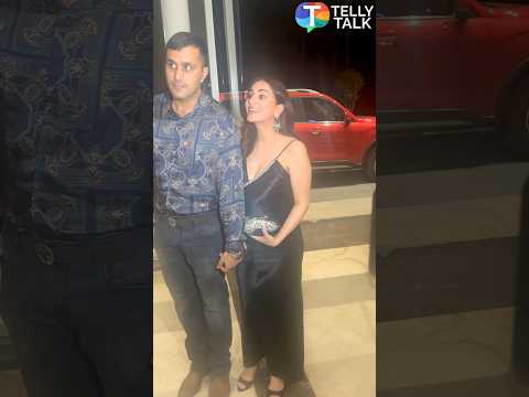 Shraddha Arya arrives with husband for Neha Aadhvik Mahajan's birthday bash #shorts #shraddhaarya