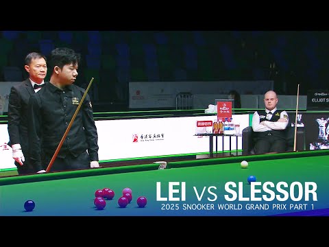 Peifan Lei vs Elliot Slessor 2025 Snooker World Grand Prix Part 1