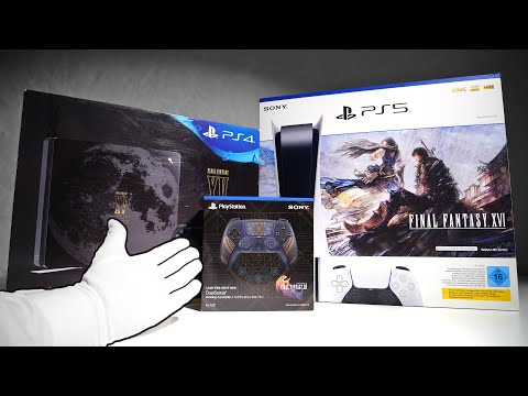 PS5 "FINAL FANTASY XVI" Console Unboxing! + DualSense + Collector's Edition