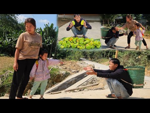 Single father, harvesting star fruit to sell, ex-wife selling watermelon at the market, love wife