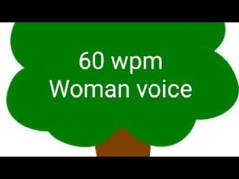 60 wpm dictation (woman voice)