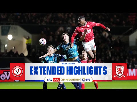 Bristol City vs. Middlesbrough: Extended Highlights | EFL Championship | CBS Sports Golazo - Europe