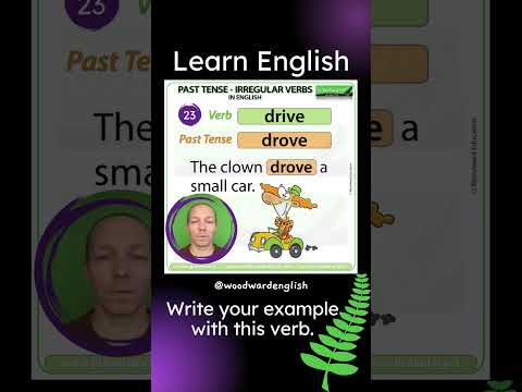 Past Tense of DRIVE in English ✅ English Pronunciation of DROVE | Learn English Irregular Verbs