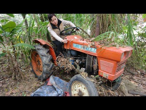 Repair Agricultural Machine KUBOTA 1801- 18HP Produced in 1976. Diesel Repair Restoration