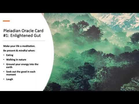 Pleiadian Oracle Card #1: Enlightened Gut