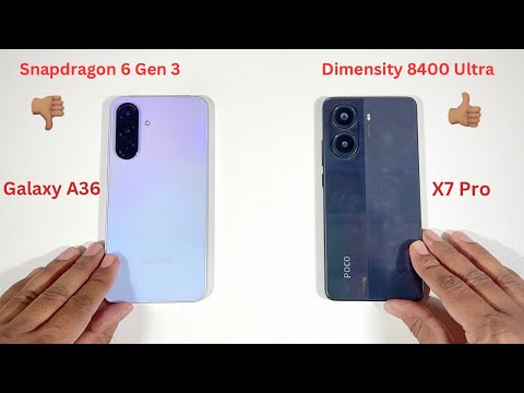 Samsung Galaxy A36 5G vs Poco X7 Pro 5G Speed Test and Camera Comparison