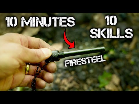 10+ Bushcraft Firesteel Skills in 10 Minutes