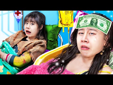 Rich Girl Vs Poor Girl In Hospital! My Mom Left Me