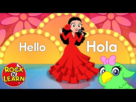 Learn Spanish Greetings | English to Spanish | Rock 'N Learn