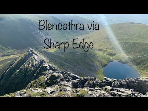 Blencathra Sharp Edge scales Tarn epic Drone footage Lake District