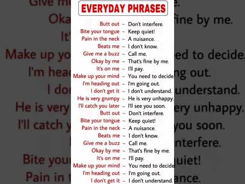 ✍️EVERYDAY PHRASES👌🎥#shorts #youtubeshorts@EnglishConnectionByKanchan @ieltsliz@dsl_english