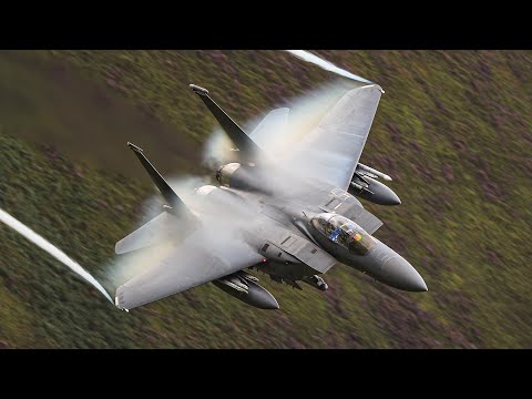 F-15s Surge Through the Mach Loop in Spectacular Formations -4K