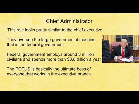 Mr. L - AG - The roles of the President of the US