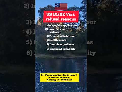 US B1/B2 Visa refusal reasons 🇺🇸 | US Tourist/Visitor visa refusal reasons #usainterview #usvisa