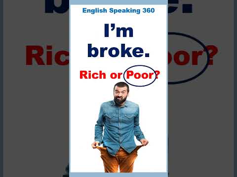 RICH or POOR  Useful English Expressions, phrases and idioms  #SHORTS