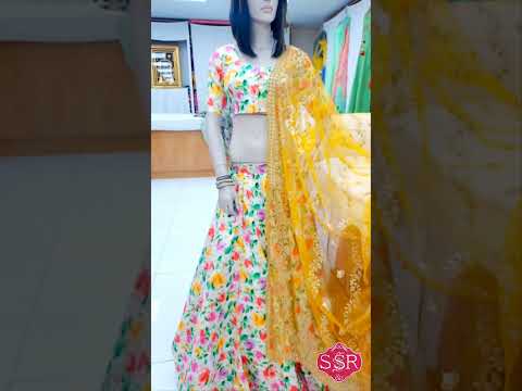 Designer Floral Lehenga @ssrtextiless #latestfashiontrends