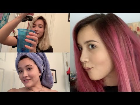 so i dyed my hair pink...