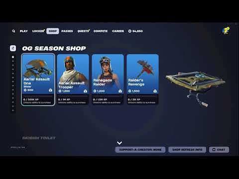 RENEGADE RAIDER! AERIAL ASSAULT TROOPER! (FORTNITE OG SHOP 7 YEARS LATER)