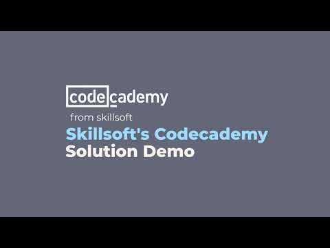 Skillsoft's Codecademy Demo Video