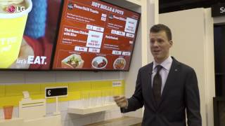 ISE2015 LG Signage for QSR Fast Food Vertical