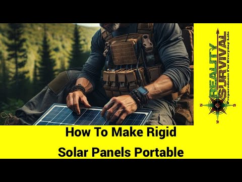 Suitcase Solar Panel Build - Make Rigid Solar Panels Portable