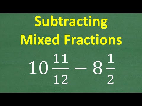 Subtracting Mixed Fractions Made Easy! Solve 10 and 11/12 – 8 and 1/2 Step by Step!