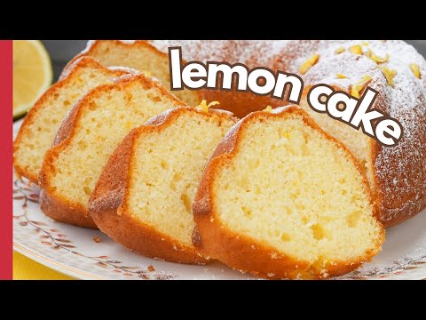 Soft and Fluffy Lemon Cake Recipe from Stratch 🍋