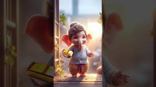 Ganesh ji ki jai#animtionmeme#ladkabappaganpatibappa#love#baby#cutebaby