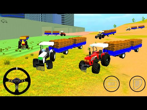 SAWARAJ // JOHNDEERE // EICHER // JOTA //TRAKTOR TROLLEY BORI UNLOADING #trending #viralvideo