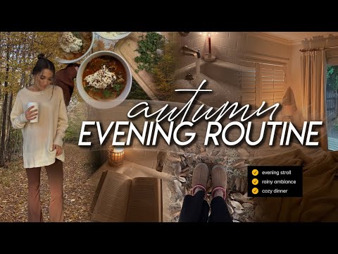 AUTUMN EVENING ROUTINE | my cozy, intentional, & peaceful fall night routine for 2023 🌙🍂🕯️