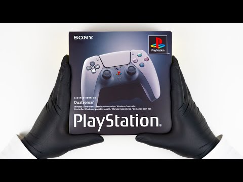 Unboxing The PS5 DualSense 30th Anniversary Limited Edition Controller - ASMR