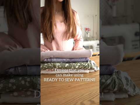 Dresses that you can make using my ready to sew patterns ✂️ #sewingtiktok #sewingforyoupage #sew