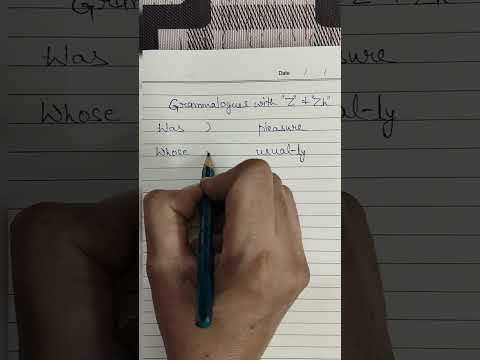 Pitman English Shorthand : Grammalogues with "Stroke Z and Zh" #English #Stenography #education