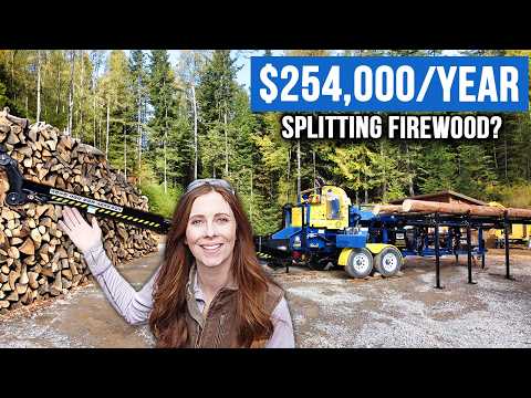 How Much Money Can We Make Splitting Firewood? (48 hour challenge)