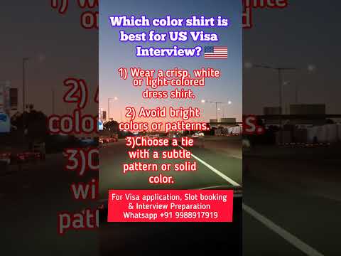 Which color shirt is best for US Visa Interview? 🇺🇸 #usainterview #usavisa #touristvisa