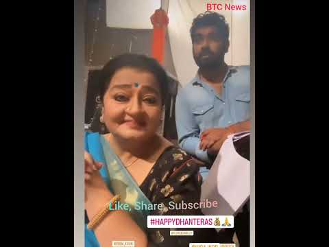 Watch BTS of #anuapama #nishisaxena #dimpi #behindthescenes #dhanteras #offscreen_masti #viral