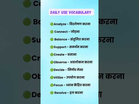 Daily use vocabulary | english speaking practice #vocabulary #english #shorts |