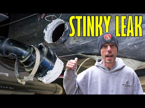 AWFUL Smell Leak Repair! - RV Waste Tank DIY