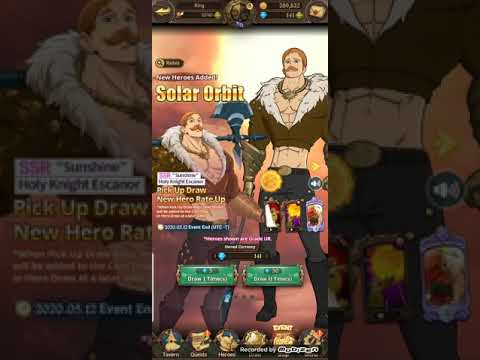 7ds grand cross glb summoning for escanor part 1