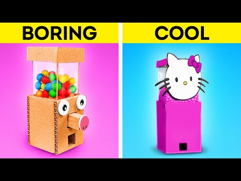 PARENTING HACKS AND GADGETS 📦 How To Make House With Cardboard💝 Paper Craft Ideas By 123 GO