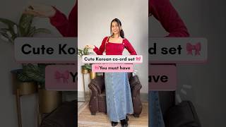 Korean Co ord Sets Haul 🎀#shorts #viral #meeshohaul #meesho #meeshofinds #coordset #review #foryou