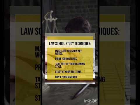 How to study Law subjects? |Law study techniques| #shorts