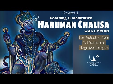 HANUMAN CHALISA with LYRICS | SOOTHING 1 HOUR HANUMAN MANTRA CHANTING | SUCCESS, GROWTH & PROTECTION