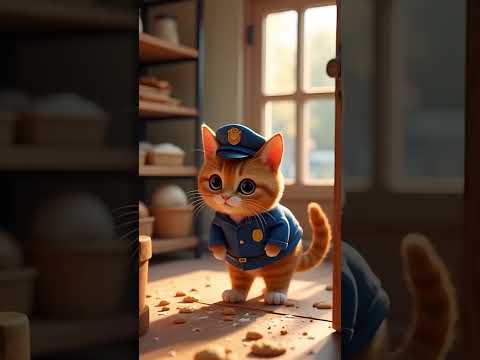 Cat police #RabbitRescue #CuteAnimals  #BunnyAdventure #AnimalRescue #ai #animation #rabbit