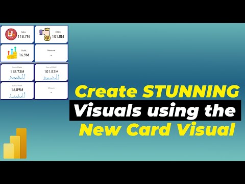 NEW CARD Visual | Complete tutorial to create Stunning Visuals in Power BI | MiTutorials