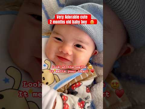 Very adorable and cute baby boy #cutebaby #adorablebaby #2monthsbaby