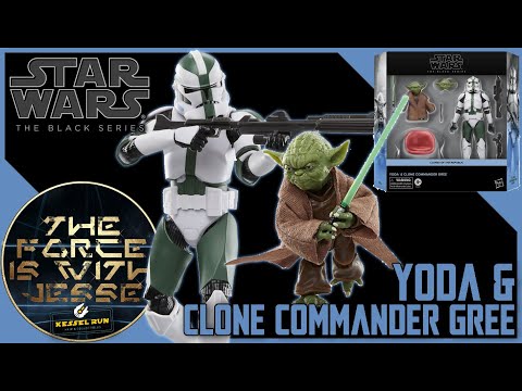 YODA & CLONE COMMANDER GREE - STAR WARS THE BLACK SERIES - CLONES OF THE REPUBLIC