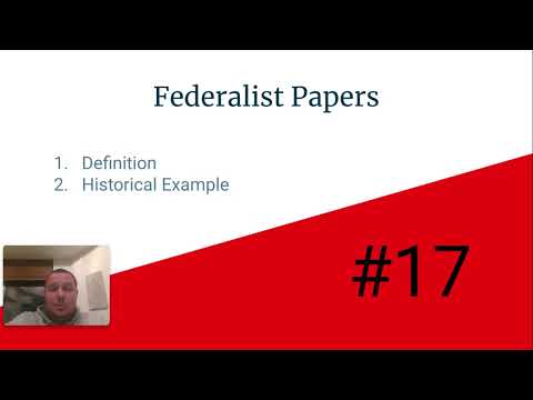 EOC Review: Federalist Papers